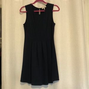 Navy Blue stretchy pleated dress
